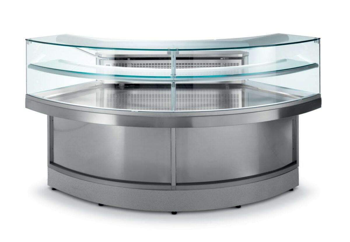 stiltek vitrine snack 1 Vitrine snack incurvée 90° - Stiltek