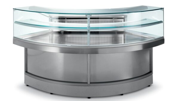 Vitrine snack incurvée 90° - Stiltek