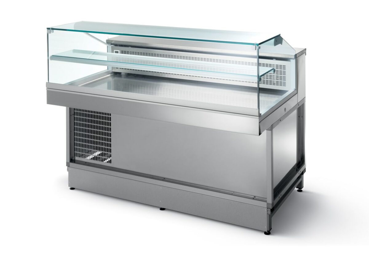 Vitrine snack basse et droite - Stiltek